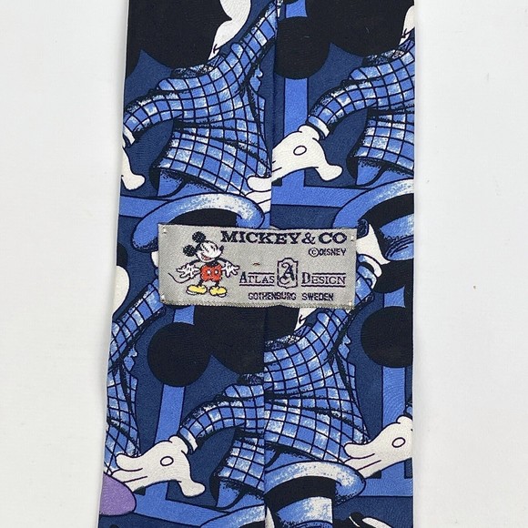 Mickey & Co. Mickey Mouse in Colorful Suit 100% Silk Necktie By Atlas Design - Picture 5 of 6